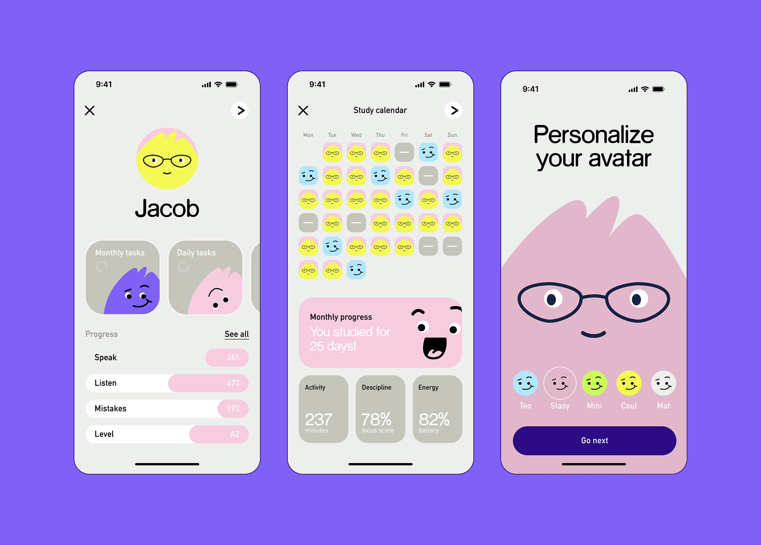 Example of Learning App Design