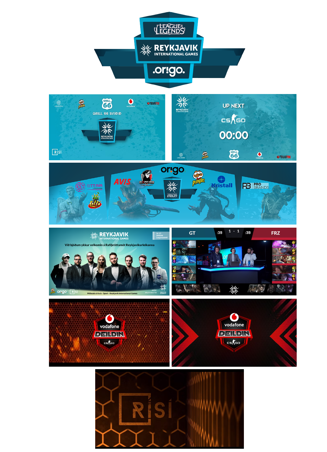 Reykjavik International Games — Broadcast Visual Package