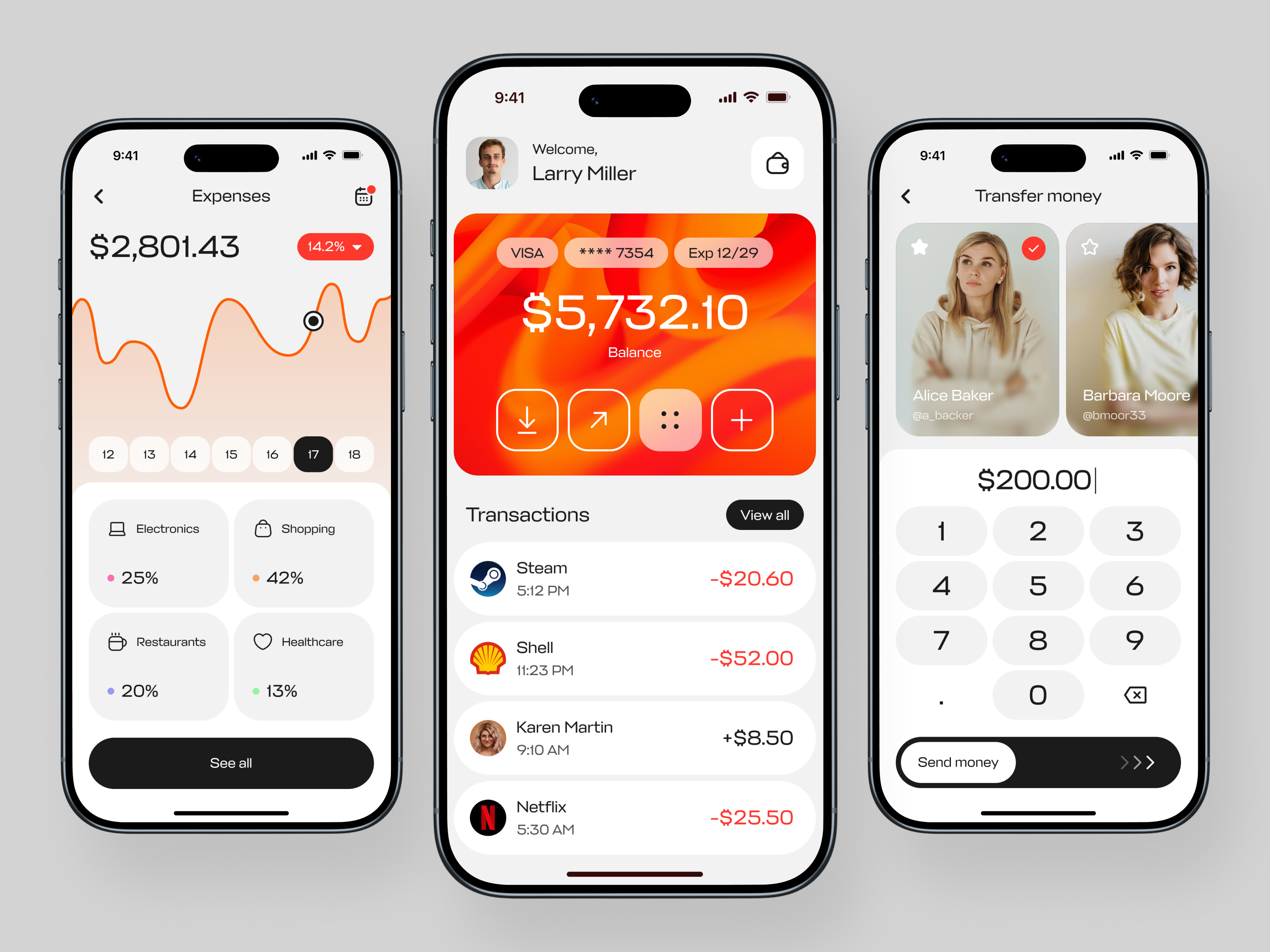 Personal Finance Tracker Mobile App Design