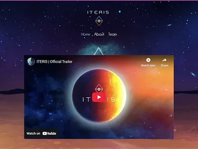 Iteris — Visual Novel Website Design character design concept art game ui illustration interface design narrative design sci fi illustration visual novel web design worldbuilding