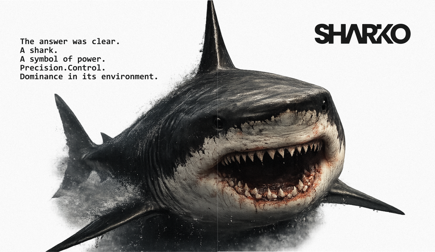 Sharko brand design logo logodesign logodesigns shark vector