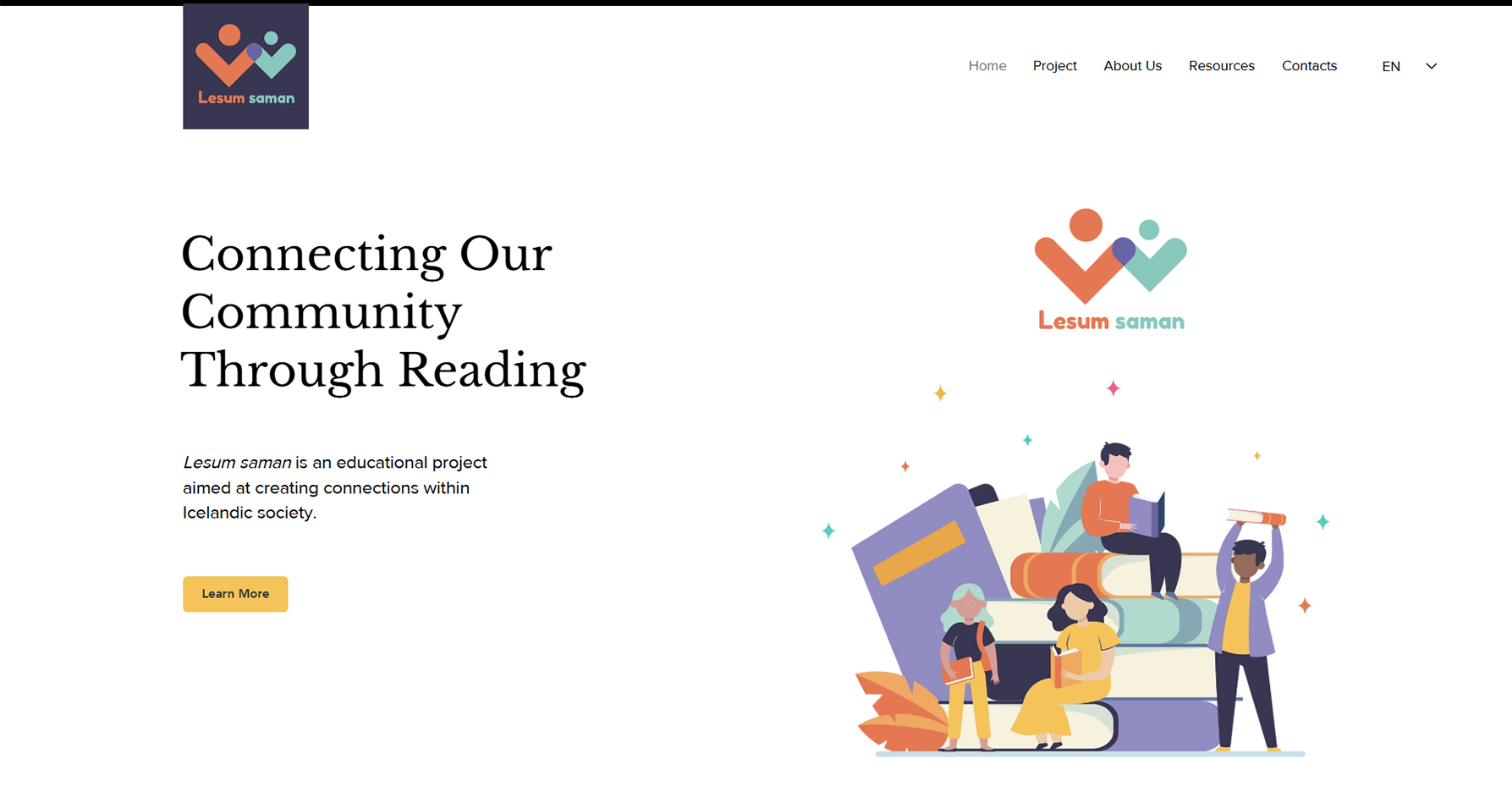 Lesum saman — Community Project Branding & Web Design