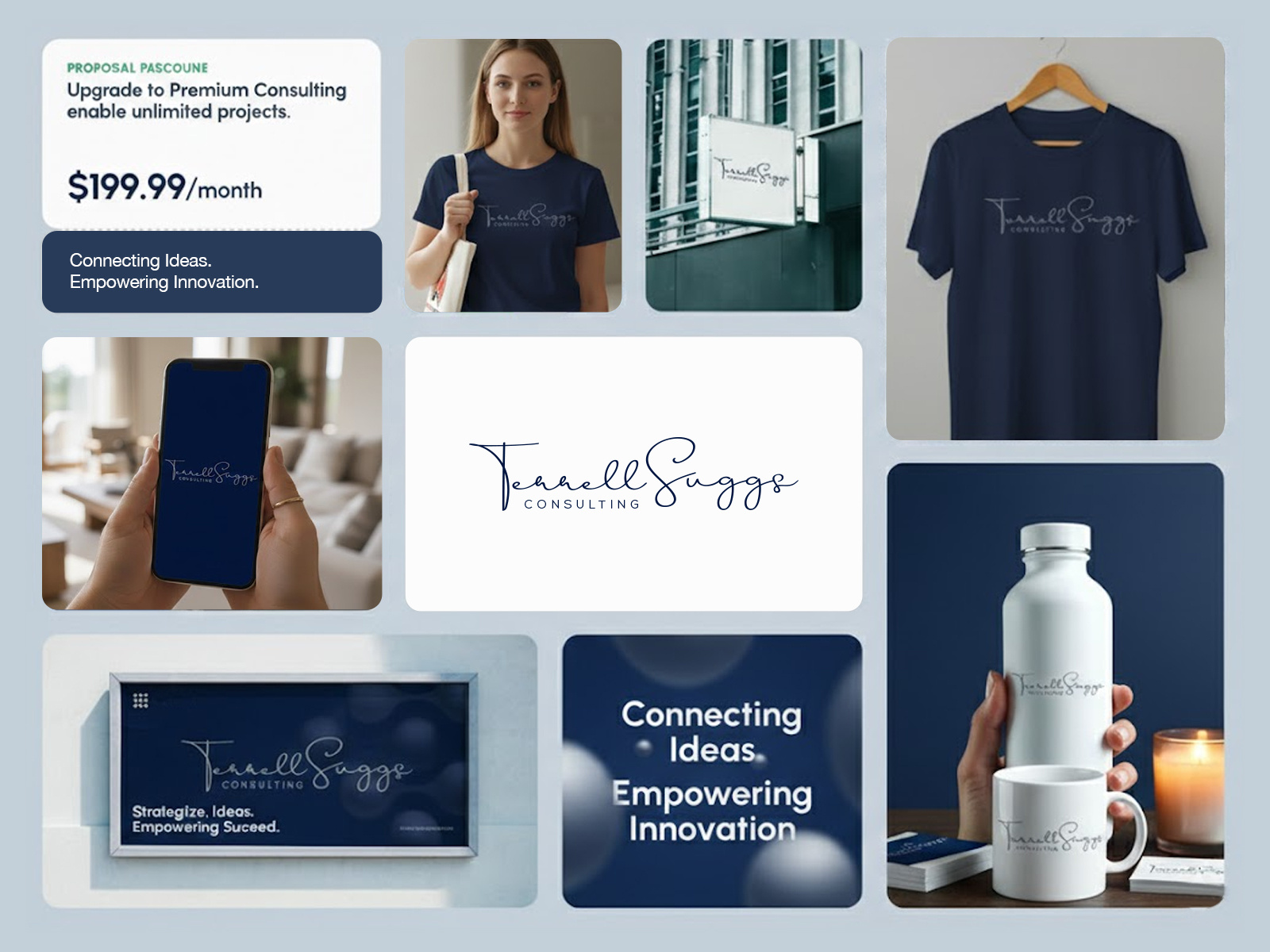 Example of Elegant Custom Calligraphy Logo Design