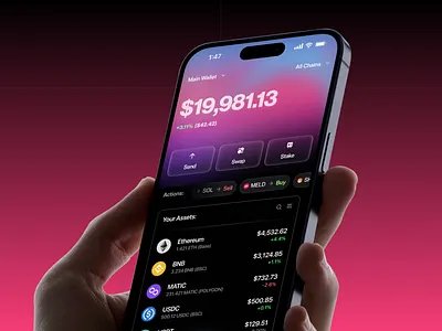 AI Crypto Wallet Design, Dark Crypto Wallet ai ai design app design crypto dark crypto wallet defi ios app token ui web3
