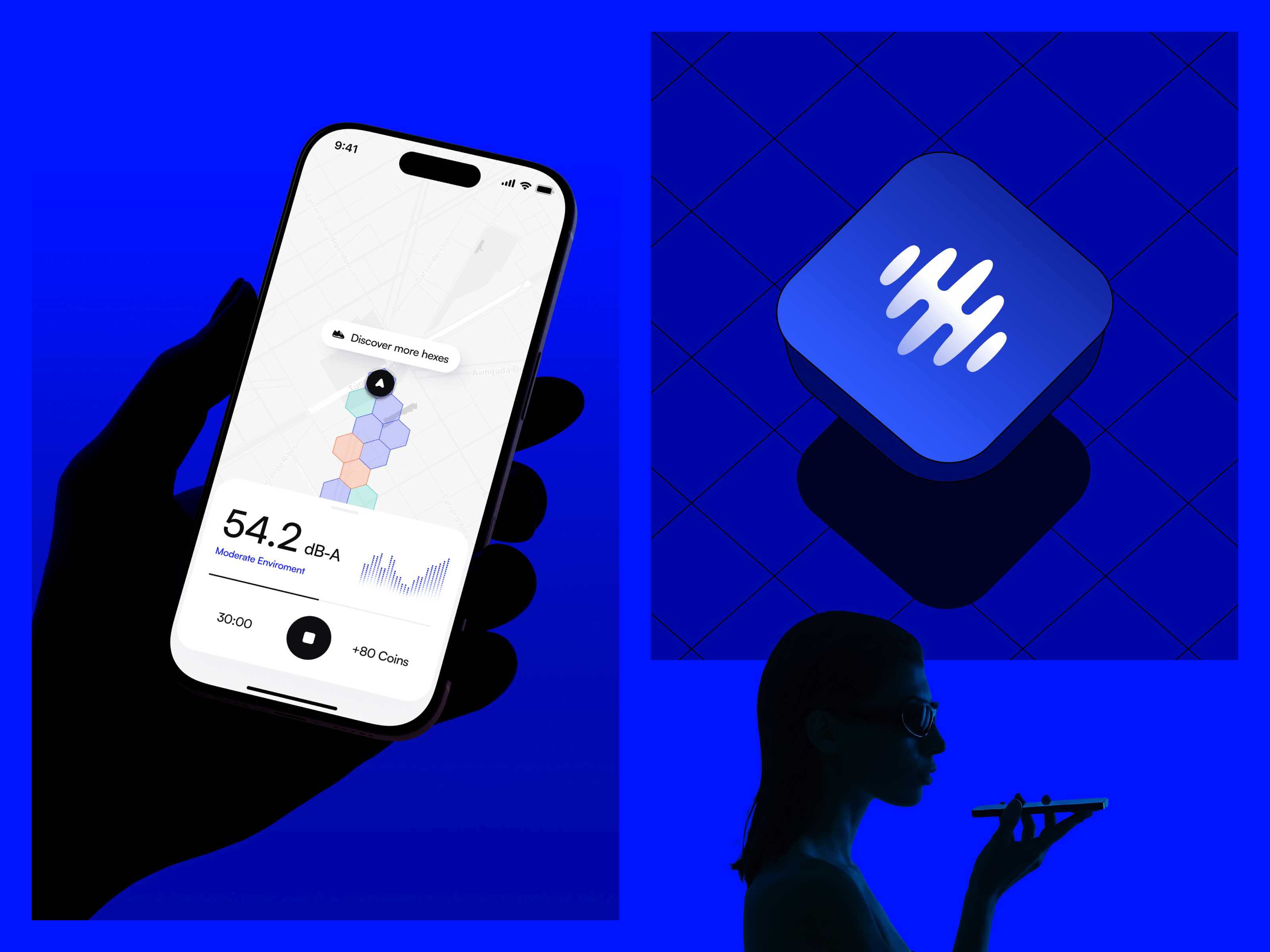 Silencio - Sound Check check db dba depin map noise record sound steps volume walk