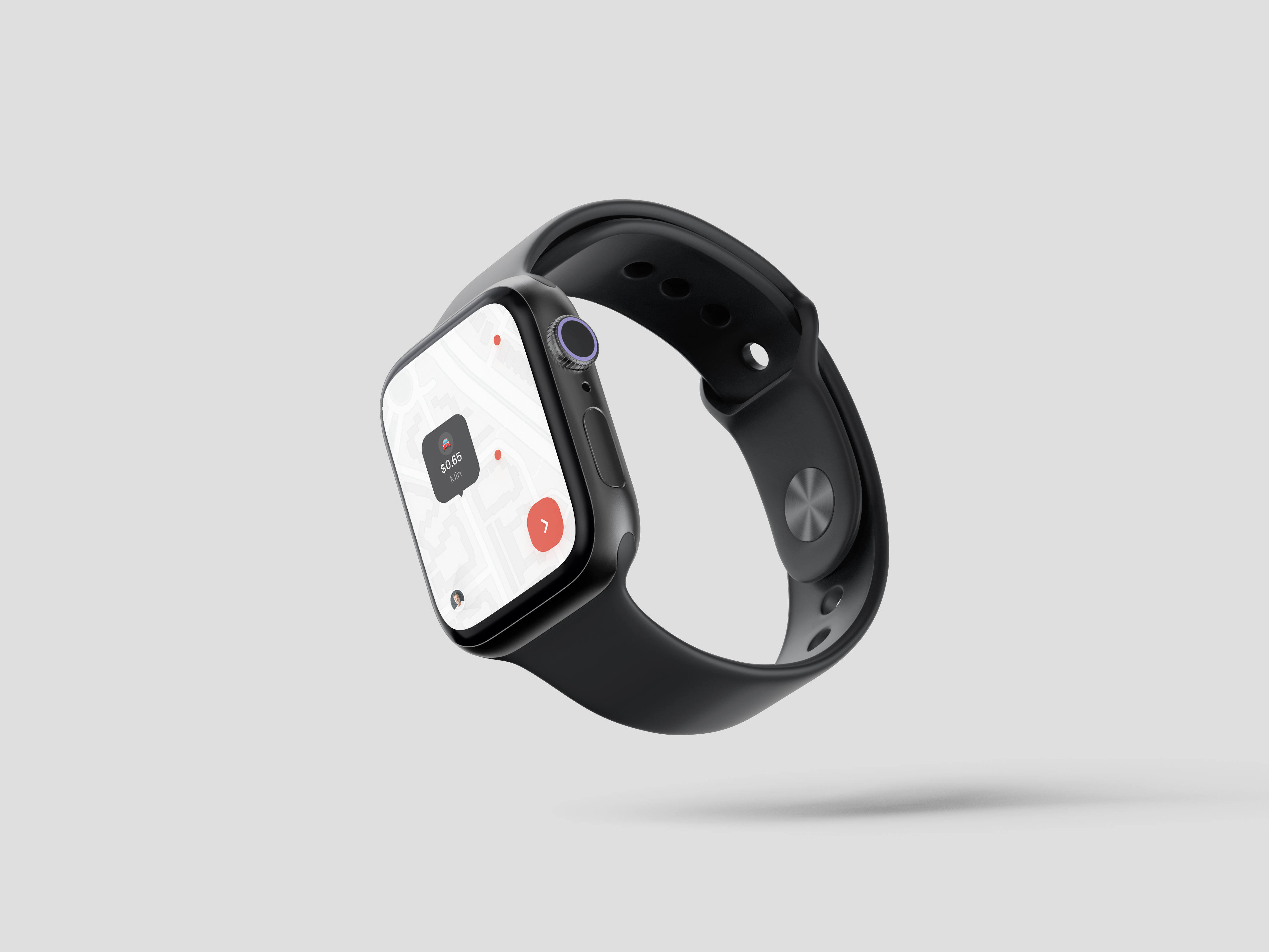 Car Crash Alert – Smartwatch UI Design app branding design figma logo mobile modern saas ui ux watch