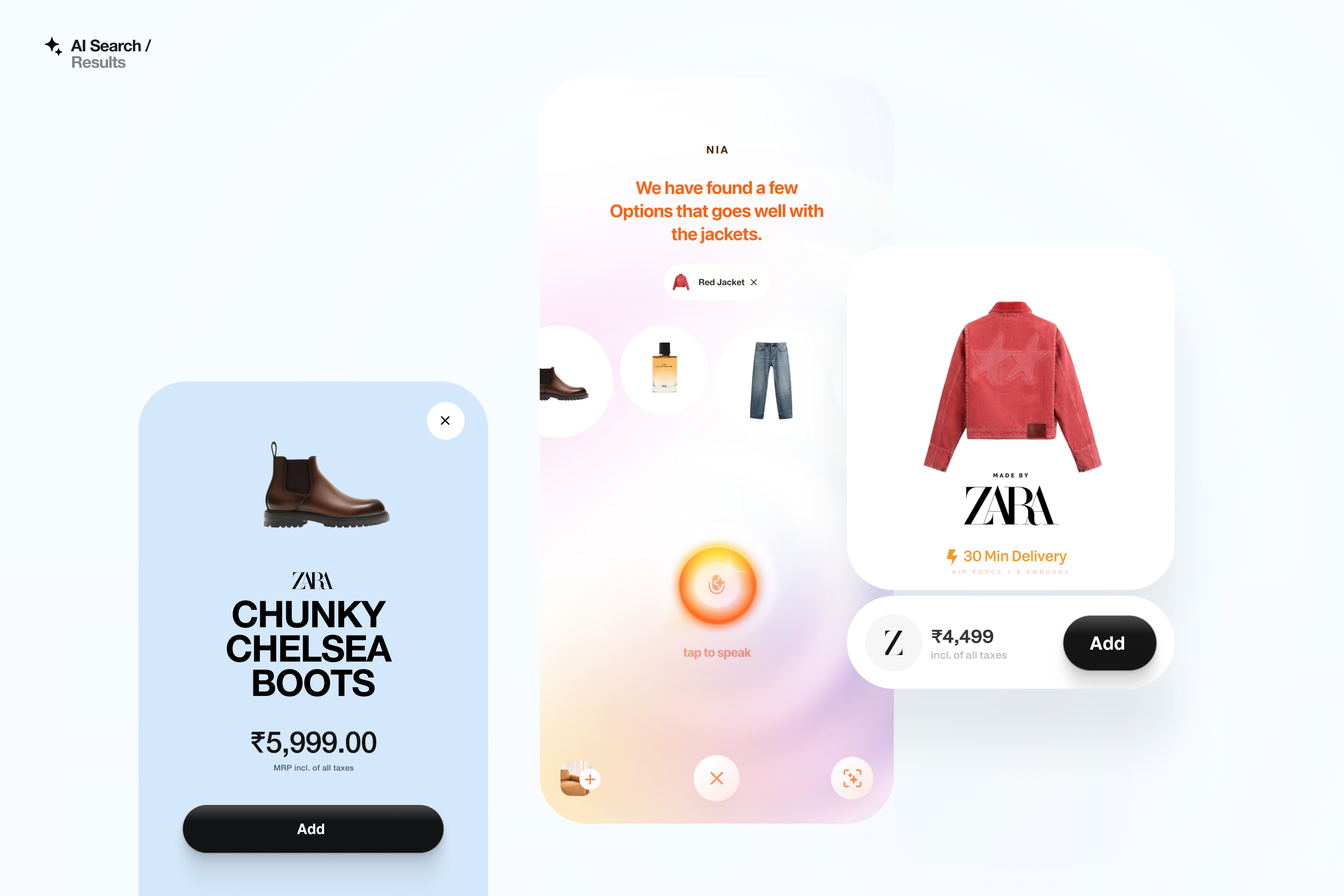 AI Search / Home 2026 3d ai animation apple branding design graphic design illustration latest logo mic motion graphics new screen slider trend typography ui uiux