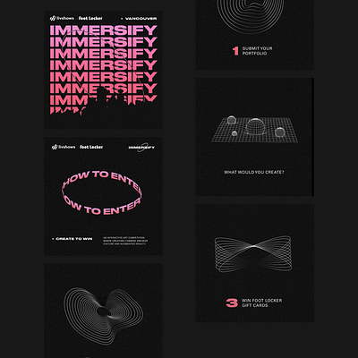 Livshows x Immersify | Social Media Designs app branding design designseti graphic design illustration logo social media posts typography ui ux vector