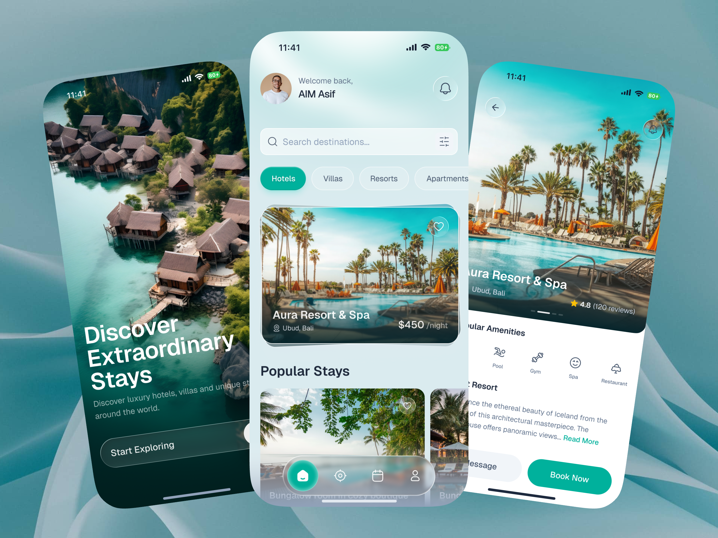 Hotel Booking App - Modern UI Design app design booking app ui clean ui design figma figma design graphic design hotel booking app design minimal app ui mobile app design mobile ui design modern ui design product design resort app ui design travel app design ui ui design uidesign uiux ux design