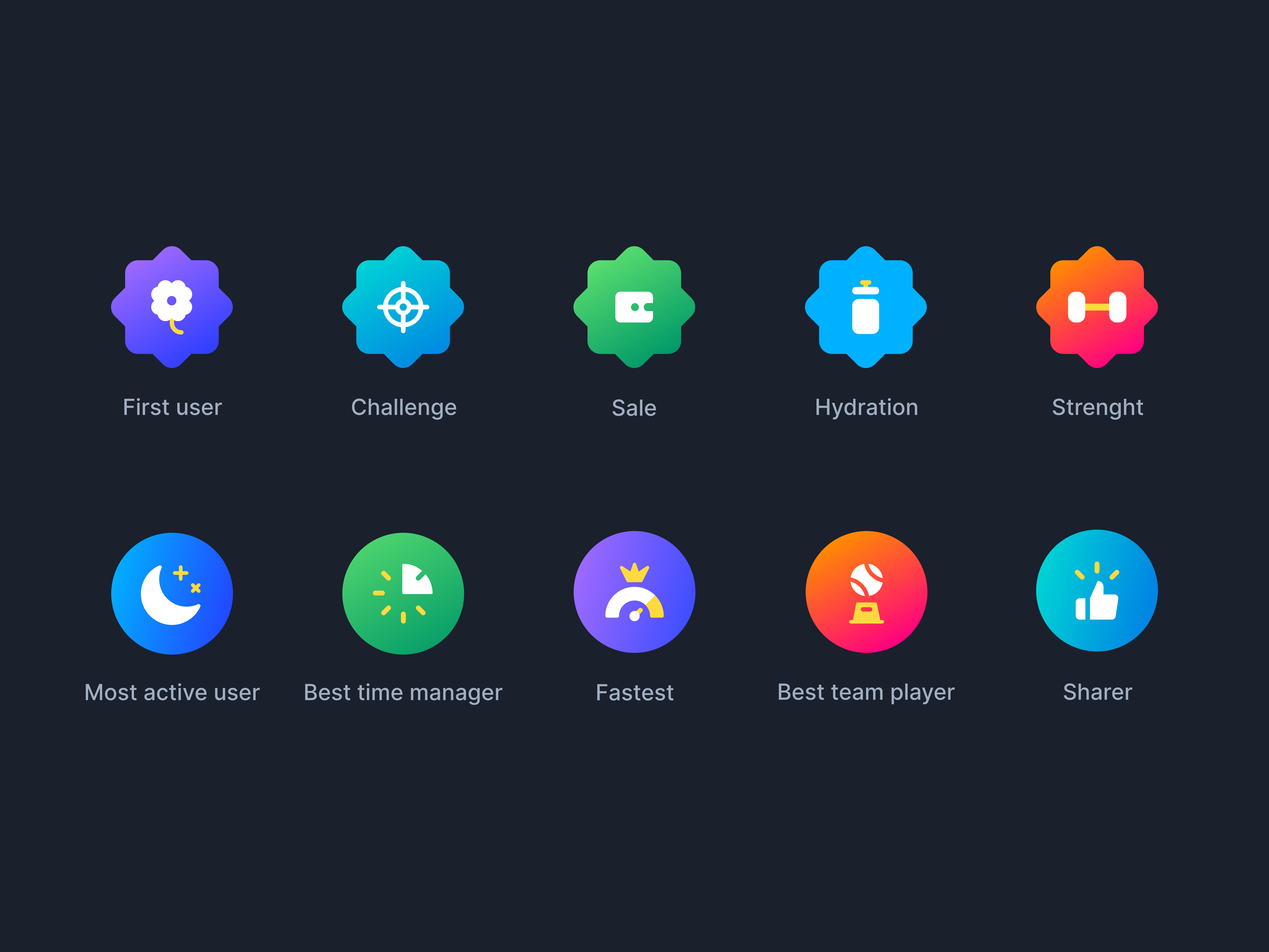 Accomplishment Icons
