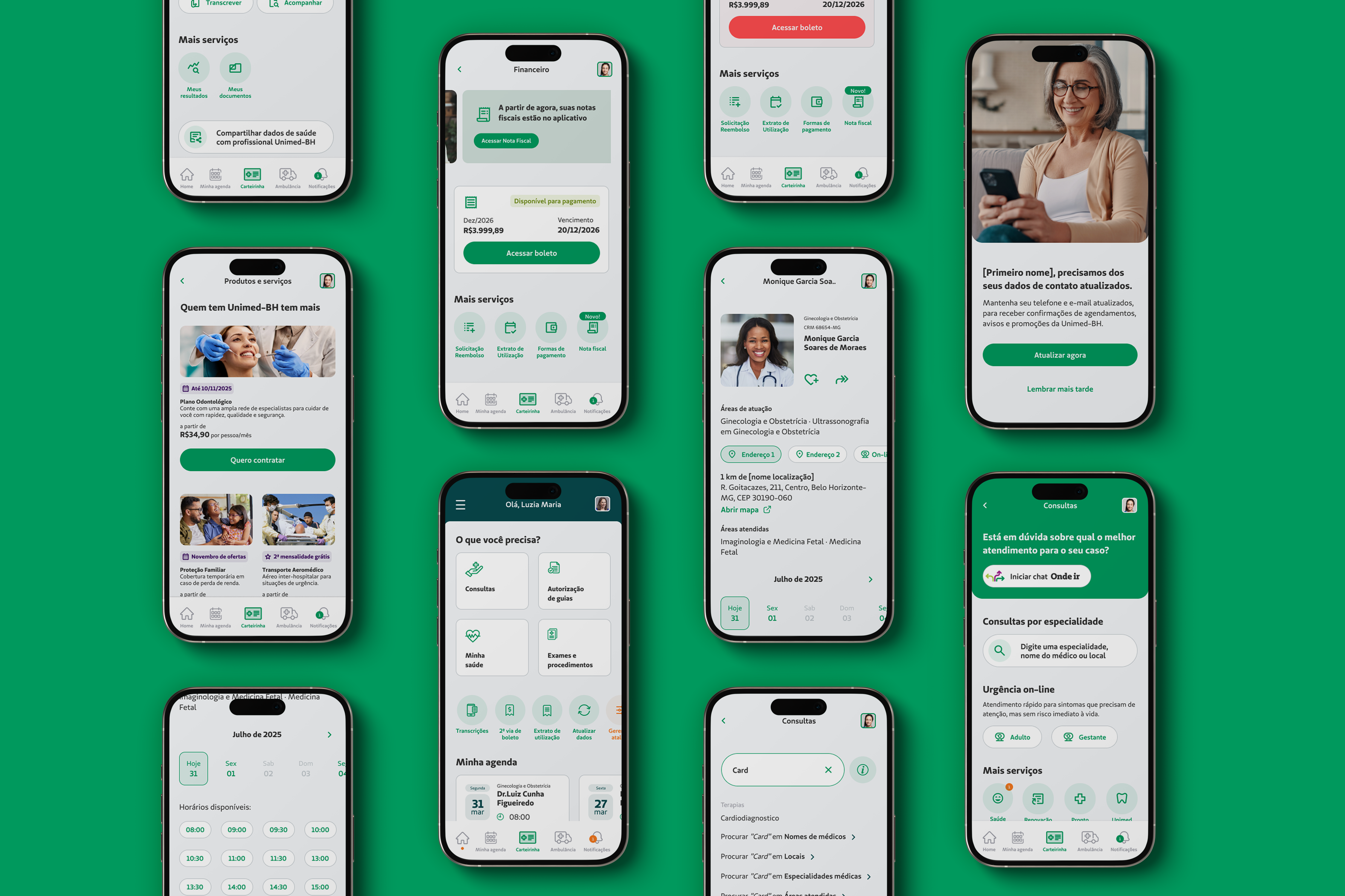 Unimed- BH App Evolving a Functional App into a Complete Digital design system discovery product design testing ui design ux design