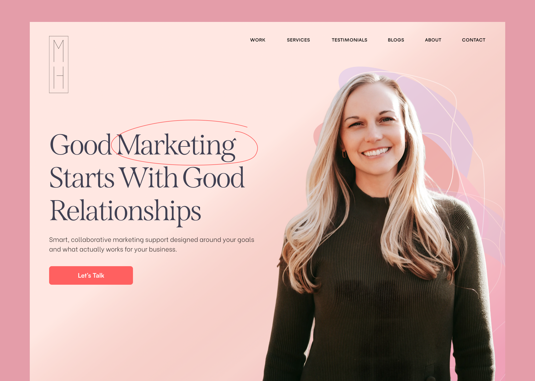 Marketing Consultant Landing Page