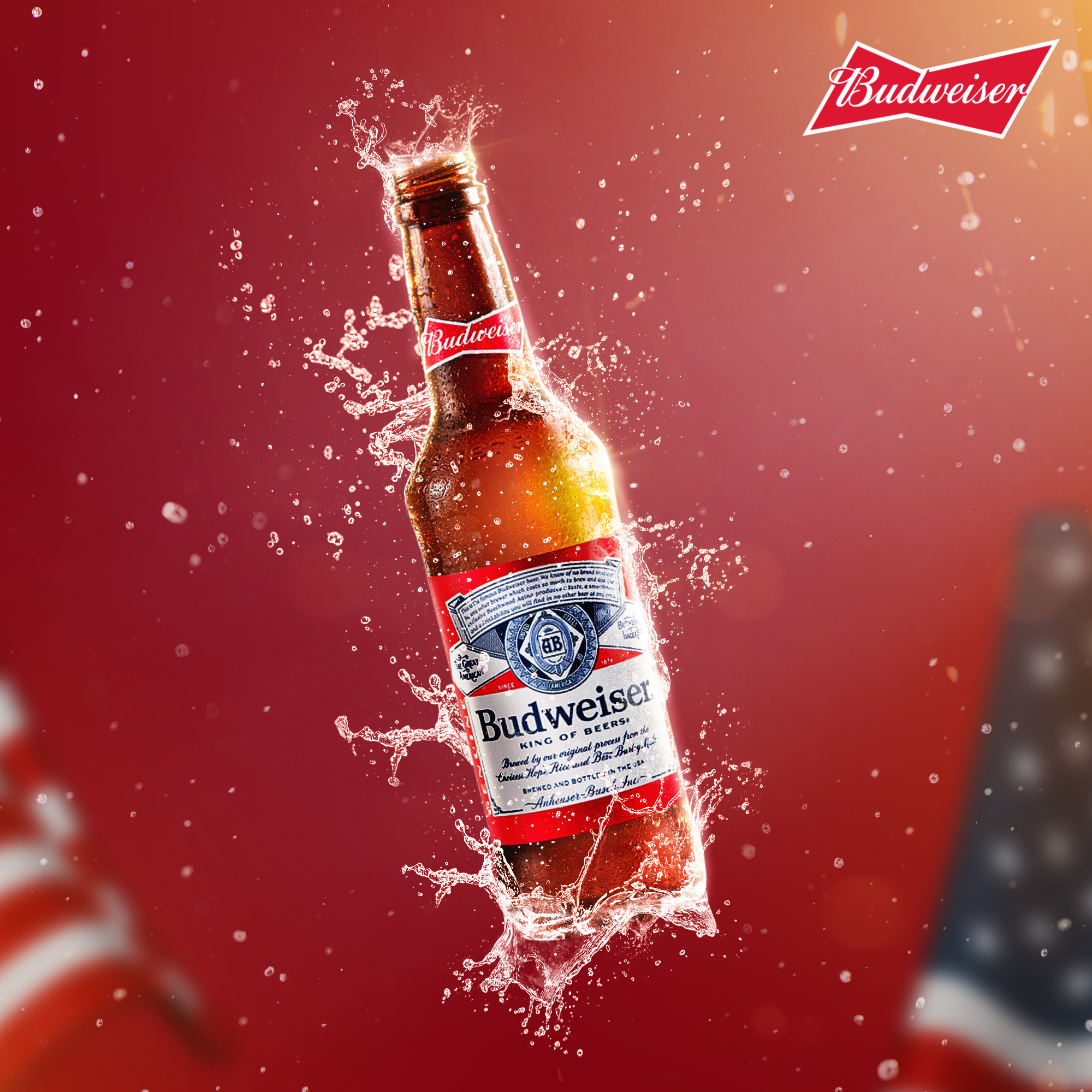 Budweiser ads branding graphic design retouch