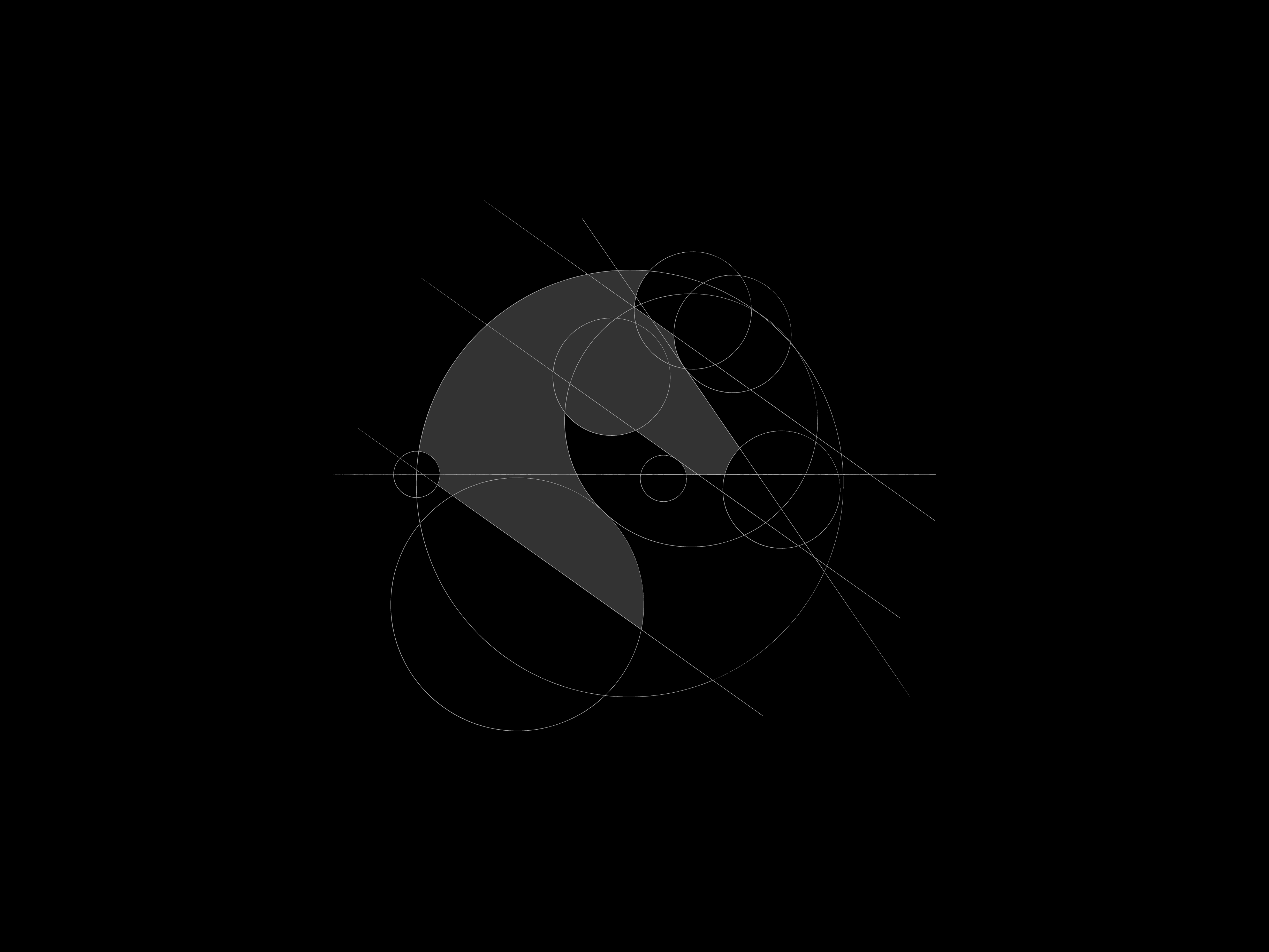 Horse head logomark through circles. abstract horse abstract mark brandmark horse horse head horse logo horse sketch icon logomark mark