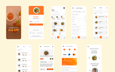Food App app design branding delivery app design food app ui ux
