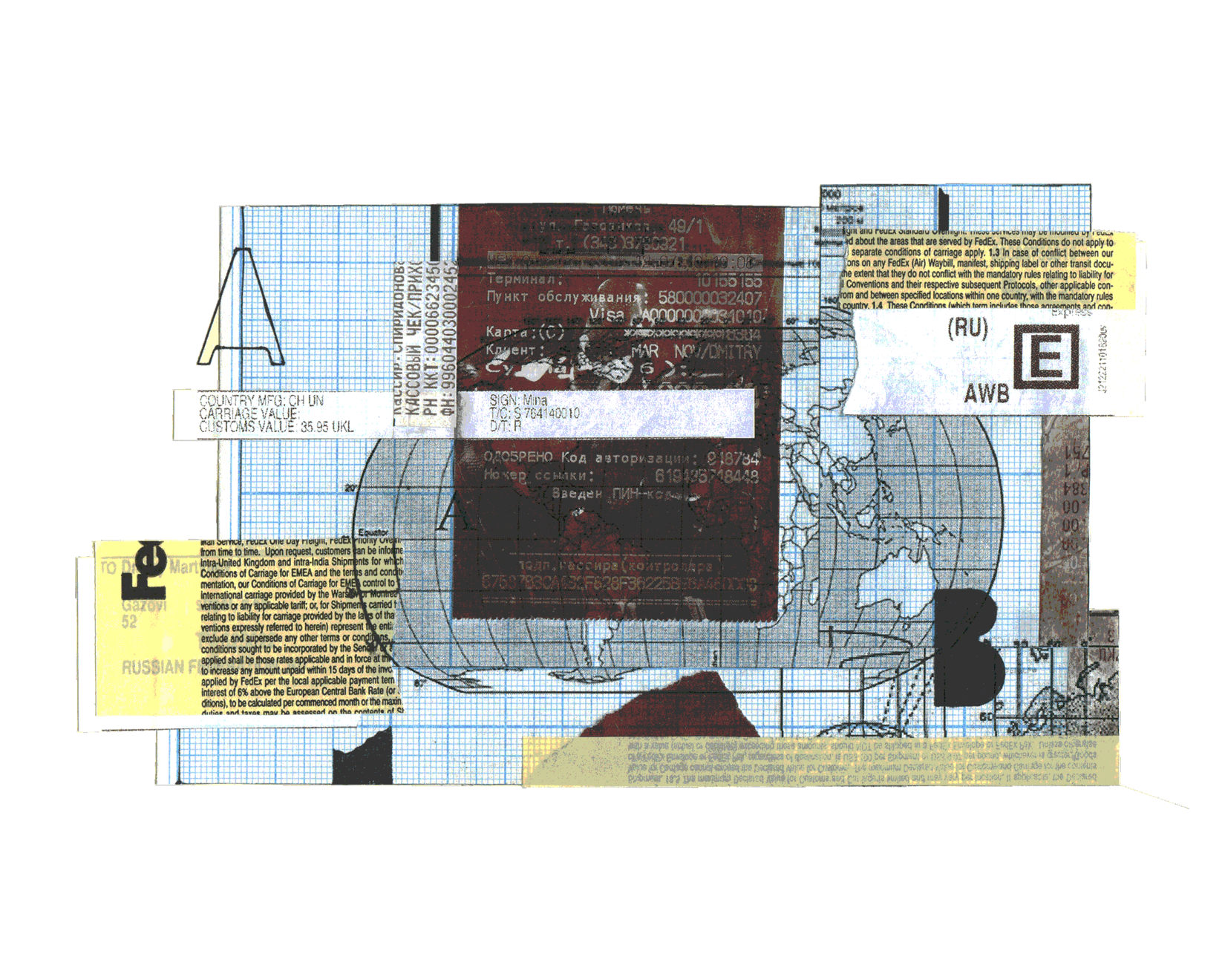 Thought Delivery abstract art delivery graphics illustration map martovsky procreate