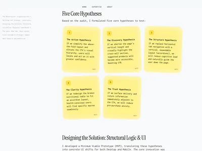 I'm cooking my case-study details card component hypothesis note section sticky sticky notes ui ux