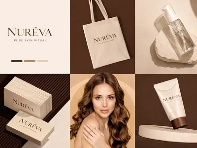 Nureva Logo And Mini Branding brand style guide branding design graphic design logo logo design minimalist logo vector