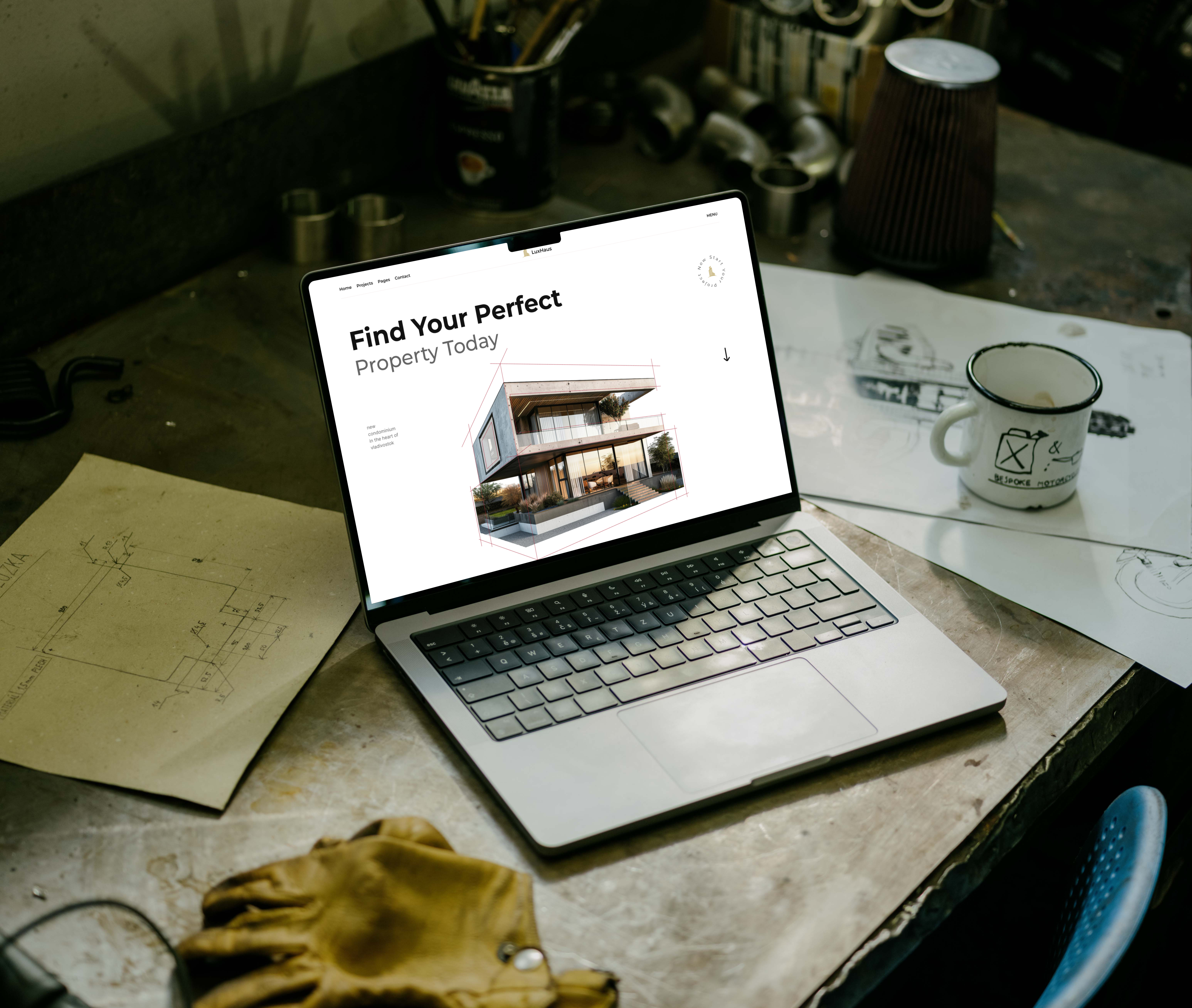 Example of Agency Portfolio Website UI/UX Design