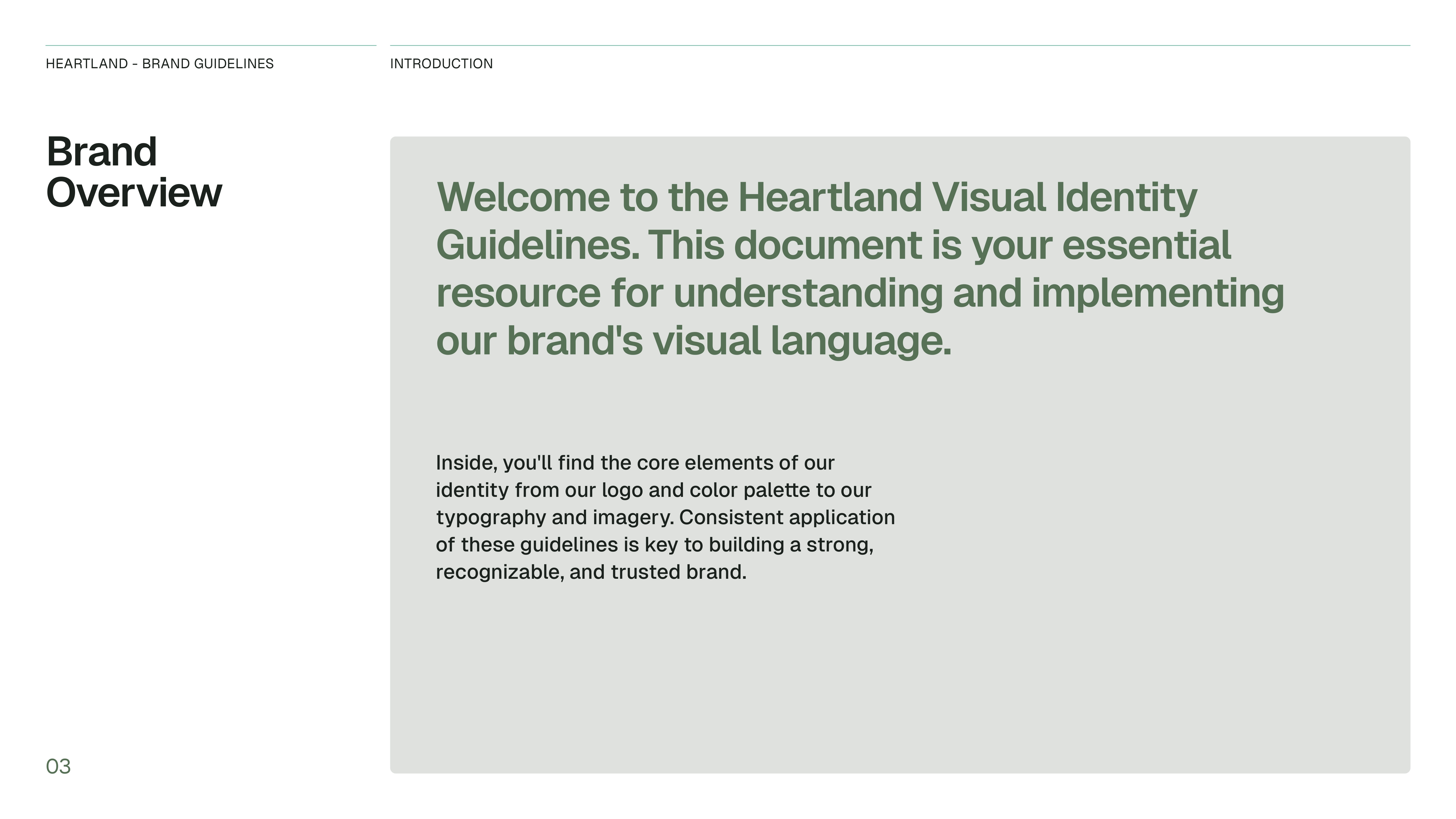 Example of Essential Brand Guidelines