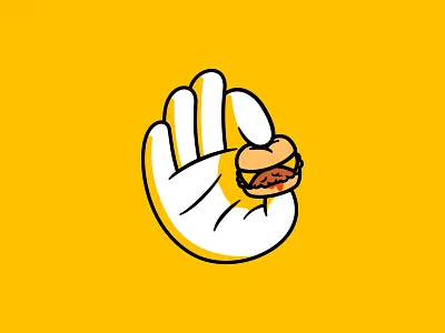 Smolburger (Video process) burger cartoon cheese fast food funny hamburger hand illustration light meat retro sandwich shadow slider sticker vintage