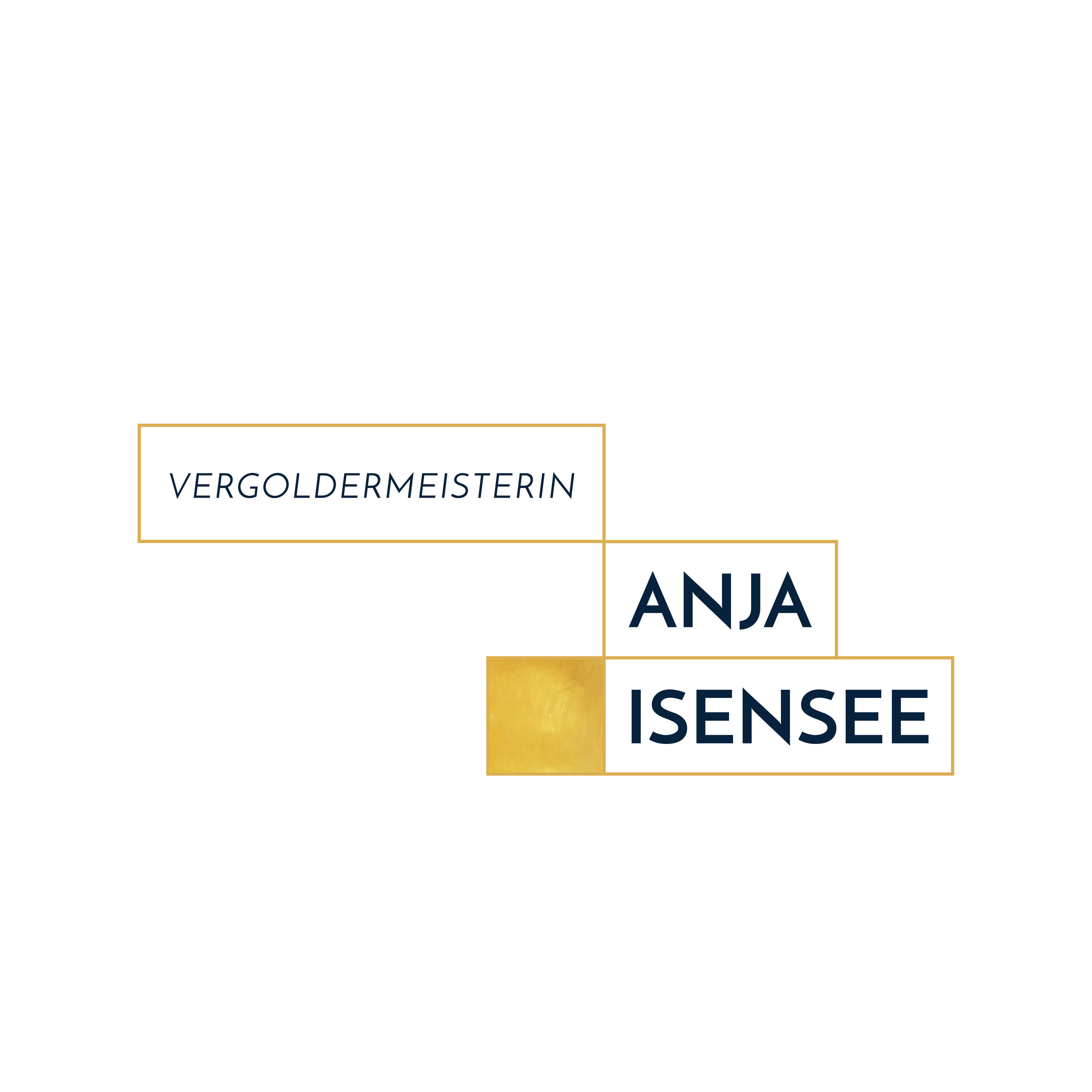 Vergoldermeisterin Anja Isensee — Corporate Design anja isensee branding corporate design corporate identity gold graphic design handwerk kommunikationsdesign logo logo design nora kuper screen design vergolderin visuelle identität webdesign
