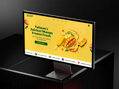 Premium Taiwan Mango - Home Page concept design figma framer designer framer developer framer landing page framer website frozen mango graphic design juiciest mango landing page design landing page redesign shopify website taiwan mango ui designer ux designer website design website redesign woocommerce