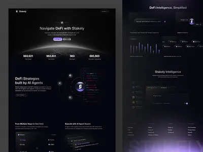 SaaS Website for DeFi & Web3 ai agent ai website defi website landing page saas landing page saas website web web3 website website design