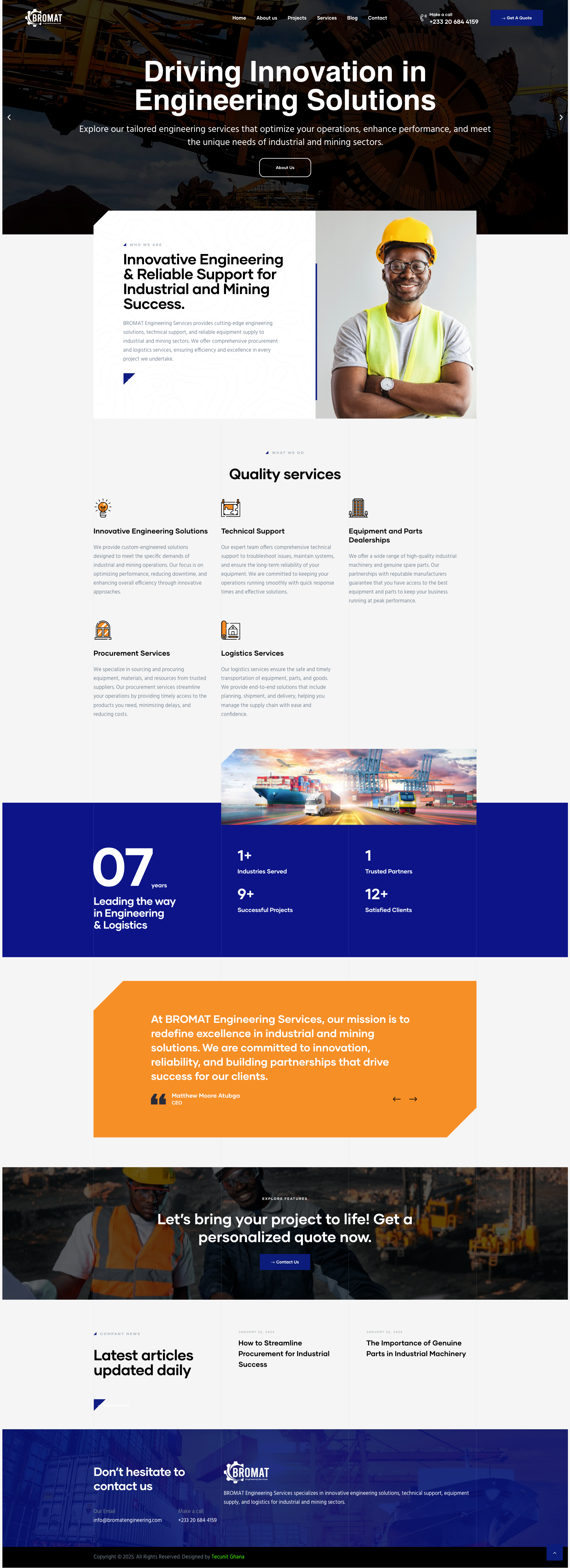 Engineering Wordpress Theme