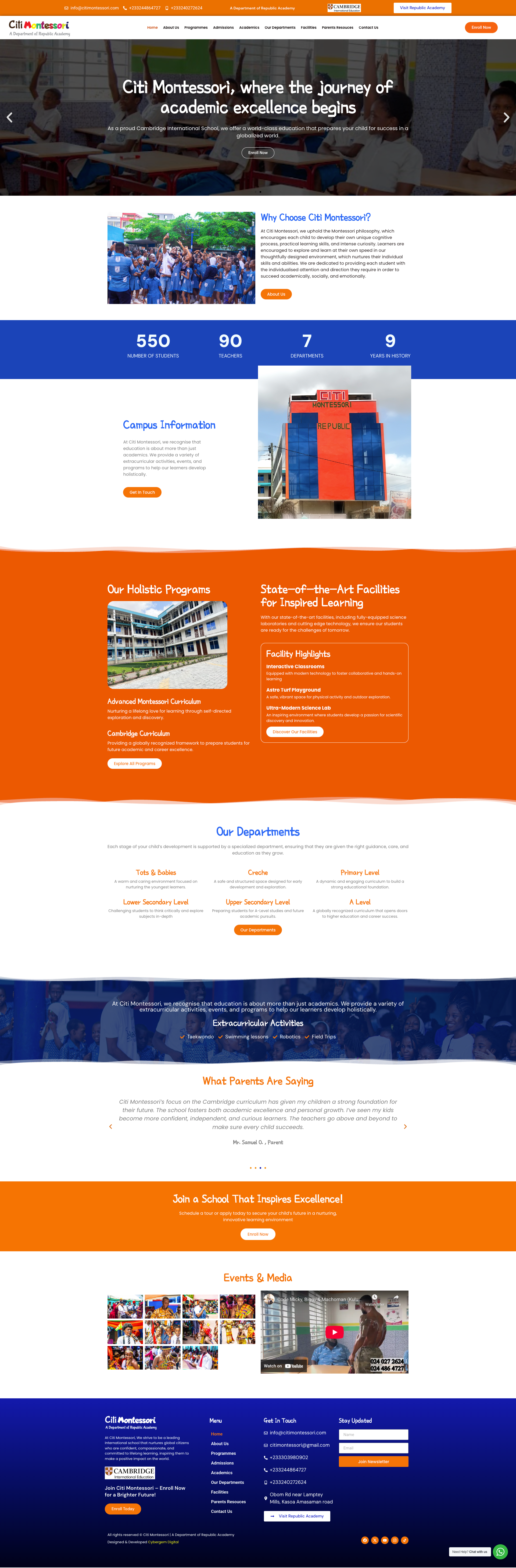 Wordpress School Website