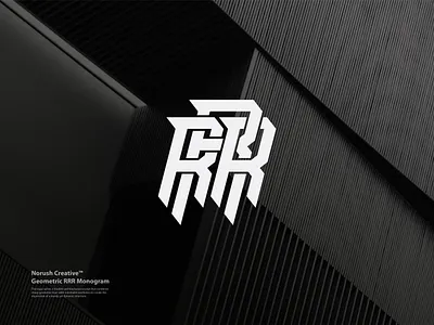 RRR Monogram Design Concept for Branding, Sportwear bold branding clothing design font fot type graphic design hand lettering hand made identiy initial logo letter mark lettering logo logo letter logo type monogram sportwear strong typography