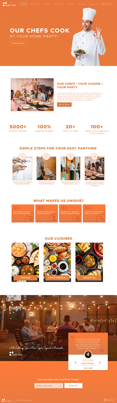 Chefpod - Chefs from all over India animation branding design graphic design illustration logo ui ux website website ui