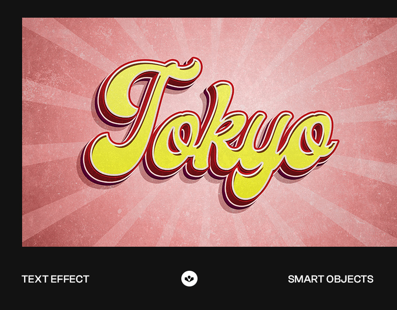 Tokyo Retro Style Effect design effect graphic design photoshop retro solasome style text tokyo typography vintage