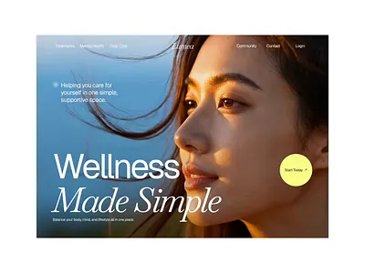 Lumea — Telehealth & Wellness Landing Page Animation animation app design framer landing page mobile design motion graphics responsive ui ui design ux web animation web design wellness