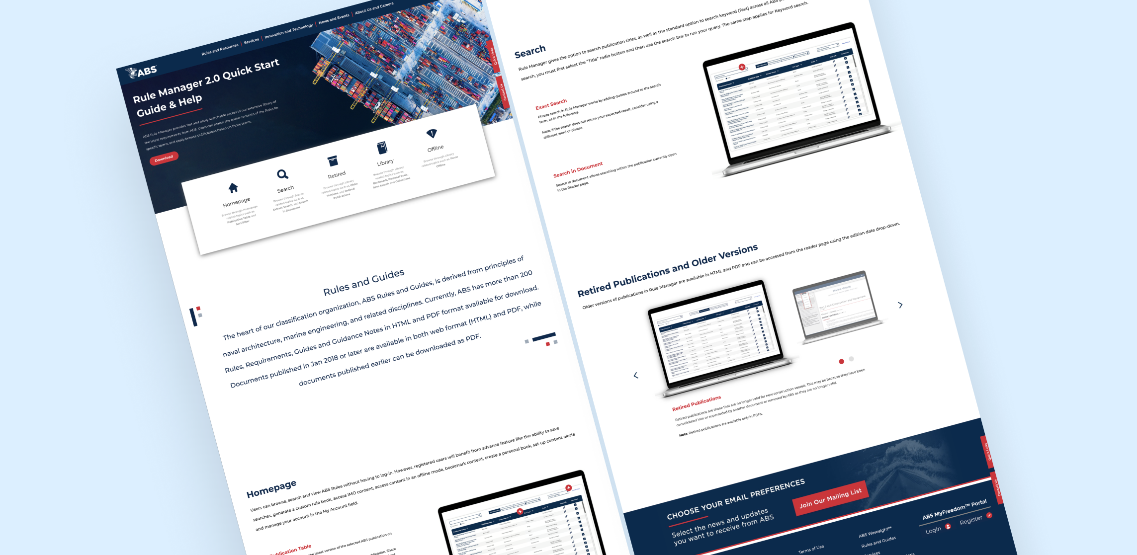 Quick Start and Guide Page branding color helpandguide ui uiux