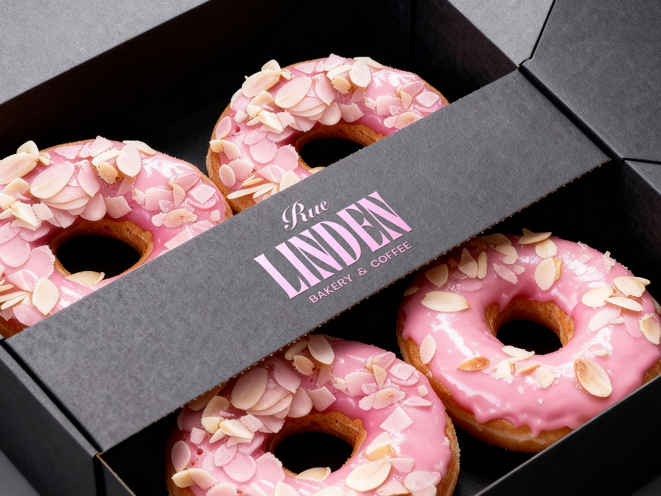 Bakery and Coffee Donut Packaging Logo Design