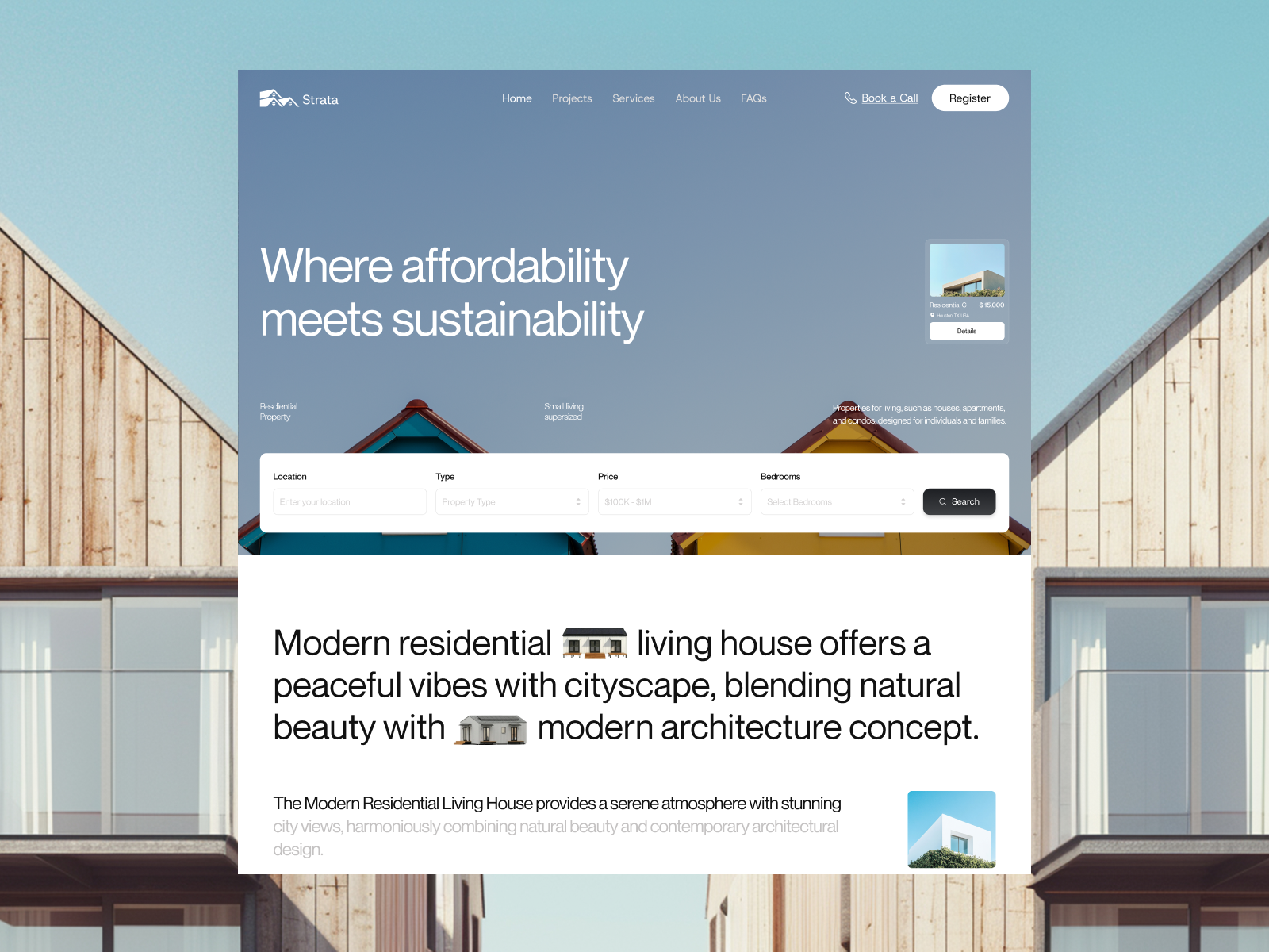 Example of Landing Page Web Design ( 1 Page )