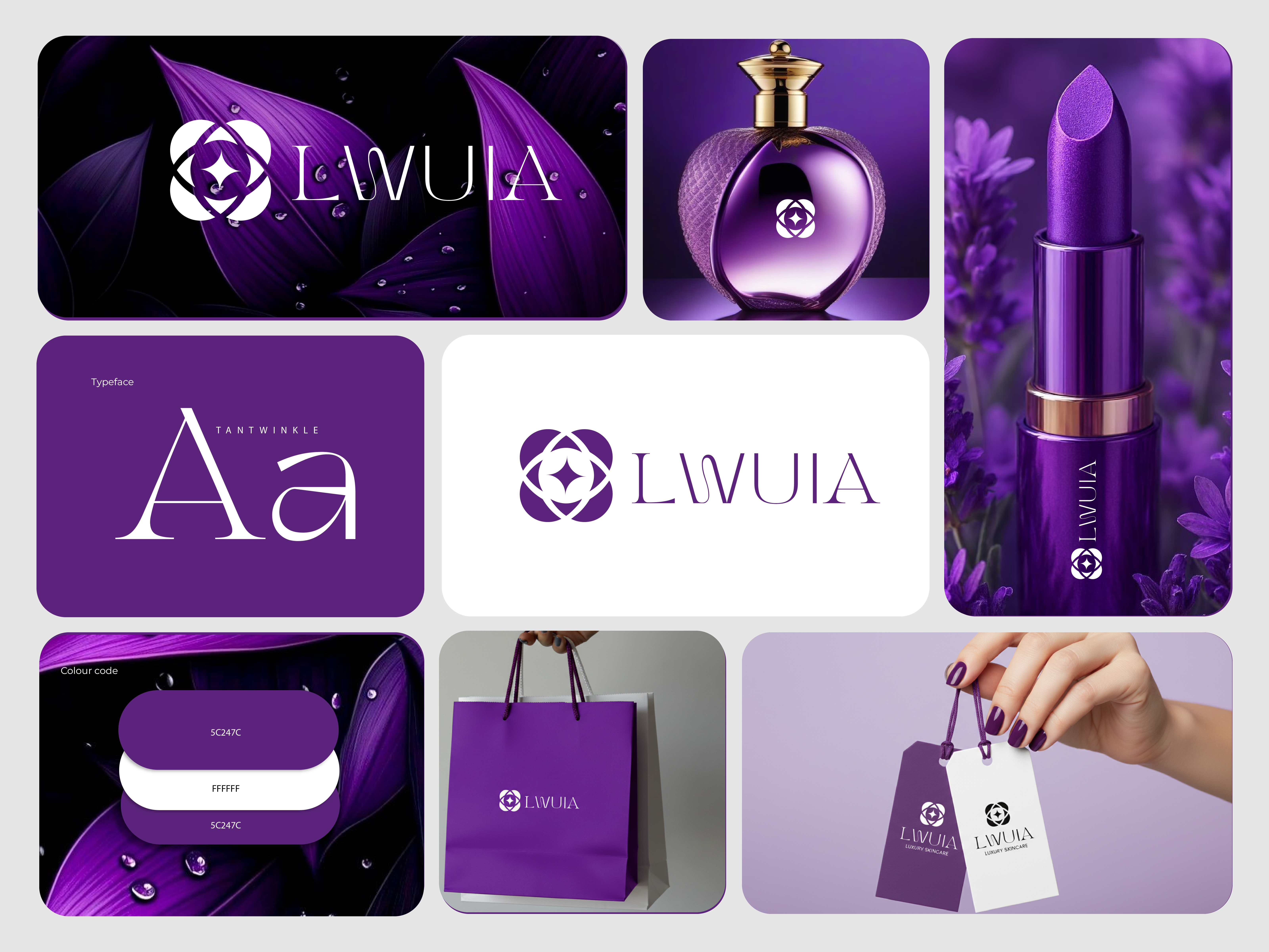 LWUIA Luxury Fashion & Beauty Brand Identity Design beauty brand identity branding cosmetic brand identity elegant logo design fashion brand logo feminine brand identity high end brand design high end visual identity illustration logo luxury beauty logo design luxury brand identity luxury brand logo luxury fashion branding minimal luxury branding modern luxury logo premium fashion logo premium typography logo sophisticated branding vector