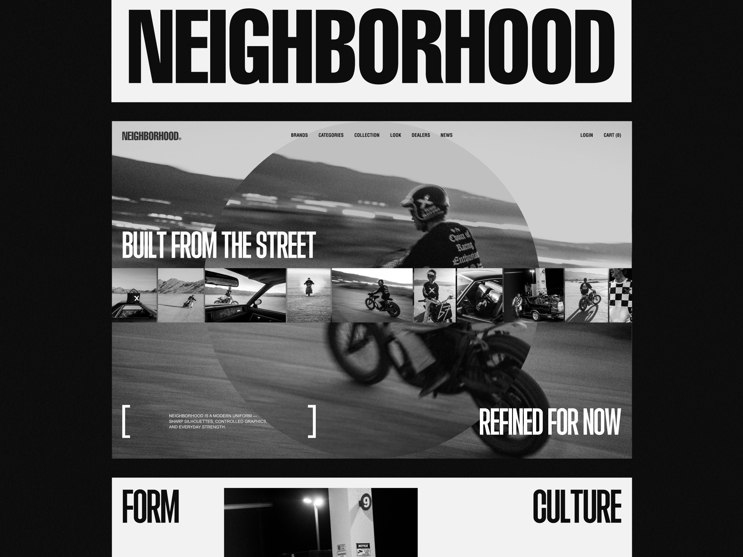 Example of NH - Luxury Bold Editorial Fashion Ecommerce Website Page Design