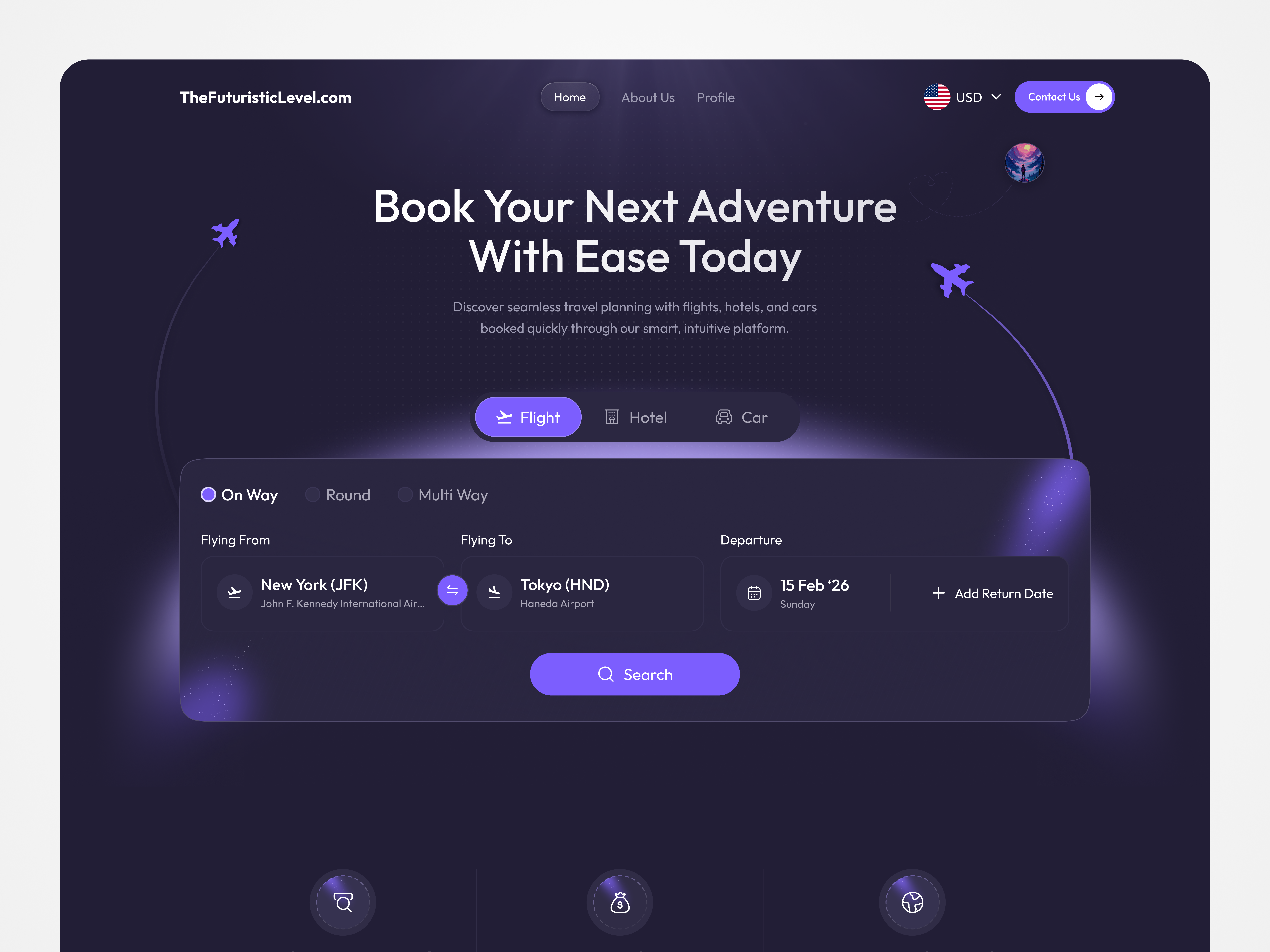 Travel Booking Website UI | Flight, Hotel & Car Rental Platform booking system car rental website flight booking flight reservation hotel booking hotel reservation landing page online travel agency ota platform tour booking tourism website travel agency website travel marketplace travel platform travel web design travel website trip planner vacation package web design website
