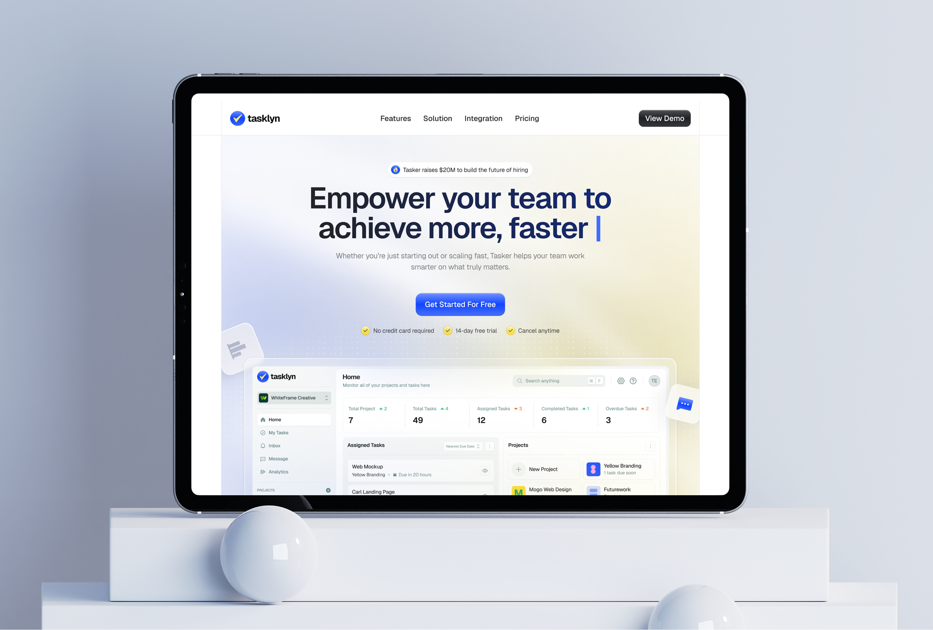 Example of Tasklyn Design System - Full Case Study
