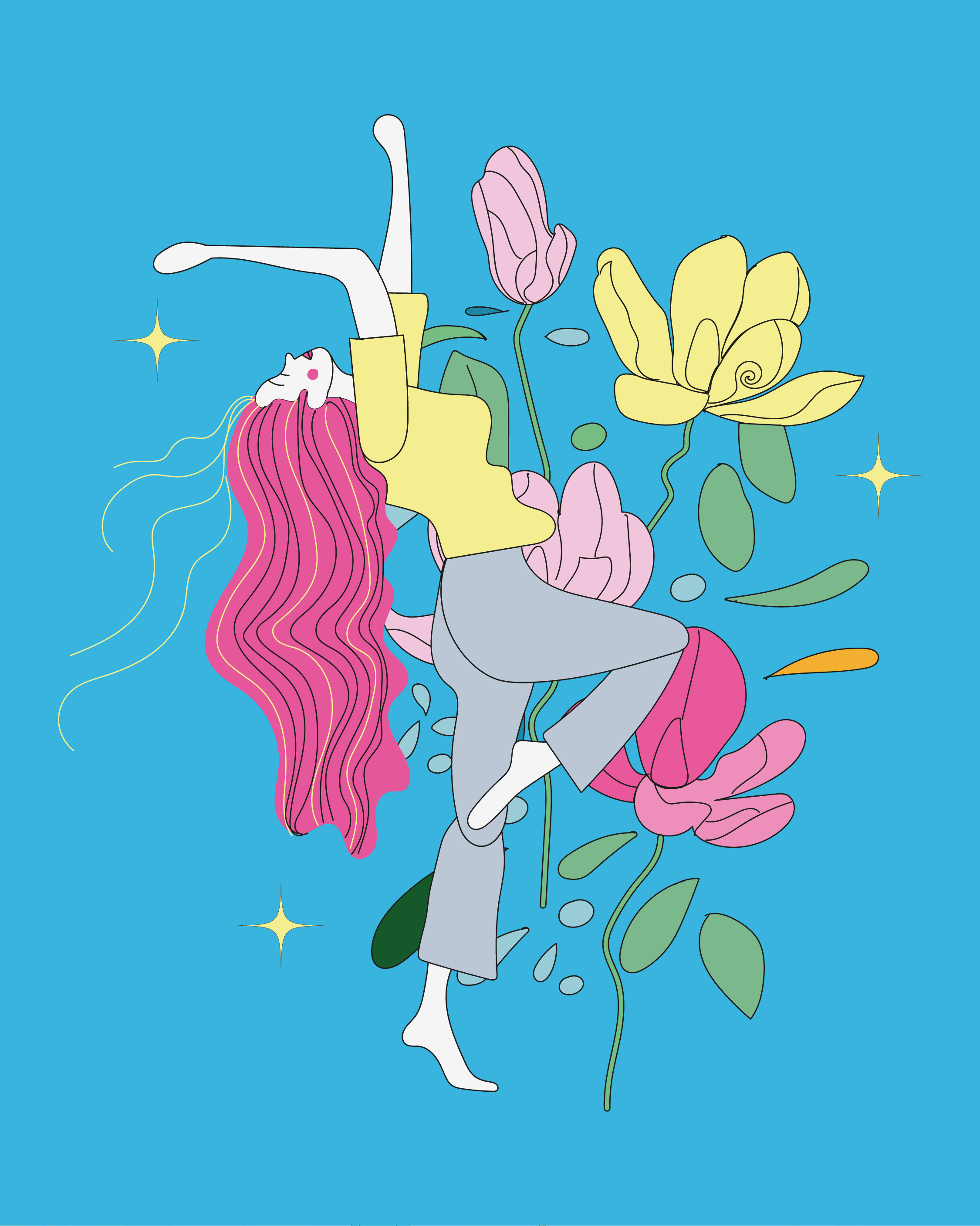 Woman Illustration art branding design flat graphic design illustration ui vector woman