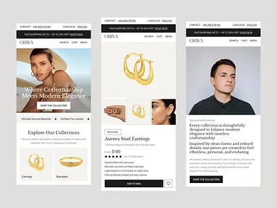Jewelry Web Mobile Responsive design ecommerce ecommerce store jewelry app jewelry app design jewelry mobile responsive jewelry store jewelry website jewrlry ecommerce landing page luxury jewrlry mobile app mobile responsive movile version saas shopify ui design web design website