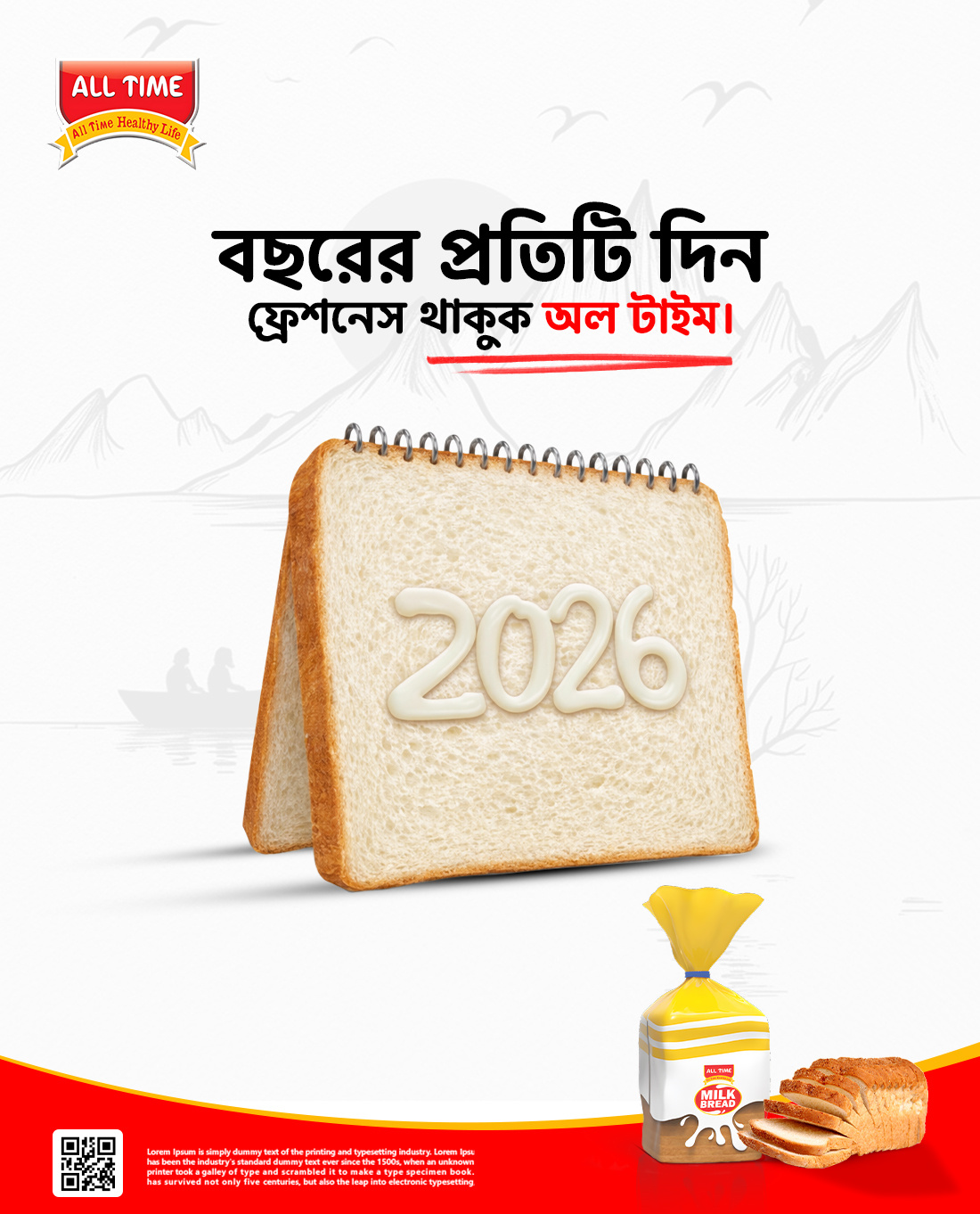 Example of All Time Bread Social Media Creatives