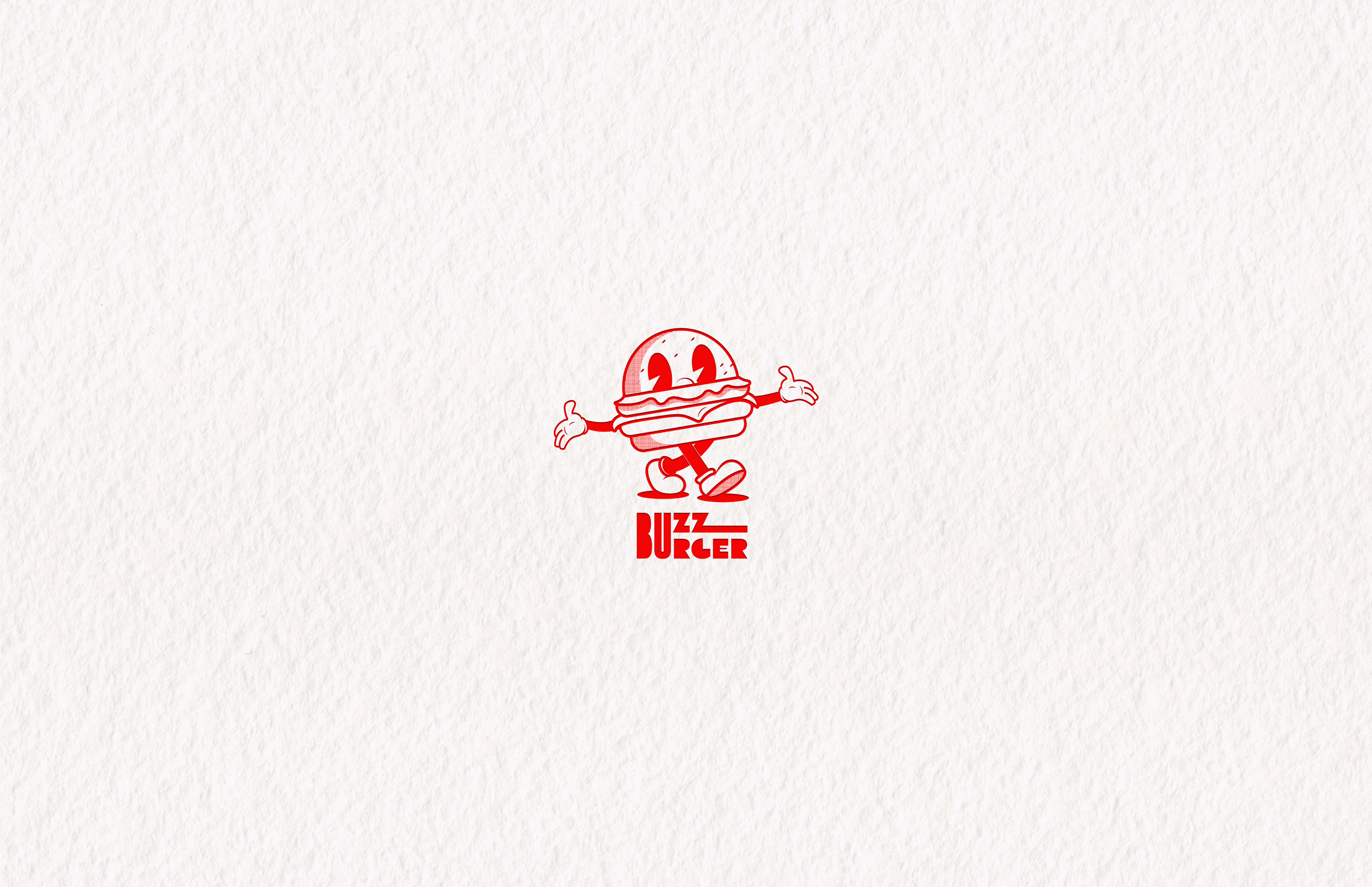 Buzz burger adobe illustrator brandidentity branding burger fast food graphic design illustration logo red retro vector vlouk