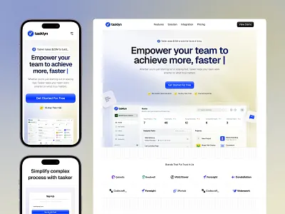 Tasklyn Interaction - Smart Task Automation after effects animated interface app demo digital animation framer motion interaction design interface animation micro interactions motion graphics motion ui product video prototyping ui animation ui motion user flow user journey ux motion visual feedback web animation