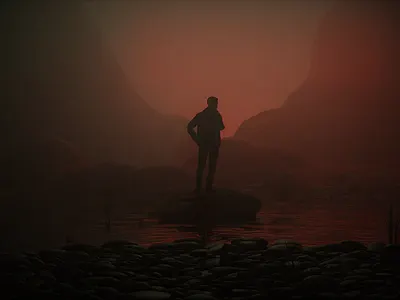 Red Hills 3d 3d design 3dart blender blender cycles blender3d envirnment design imaginations nfts red hills renders