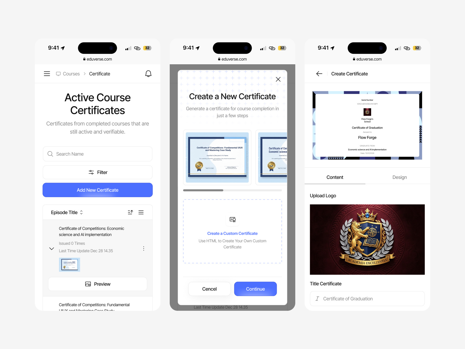 Example of Ai For Online Course (Edutech) Web App
