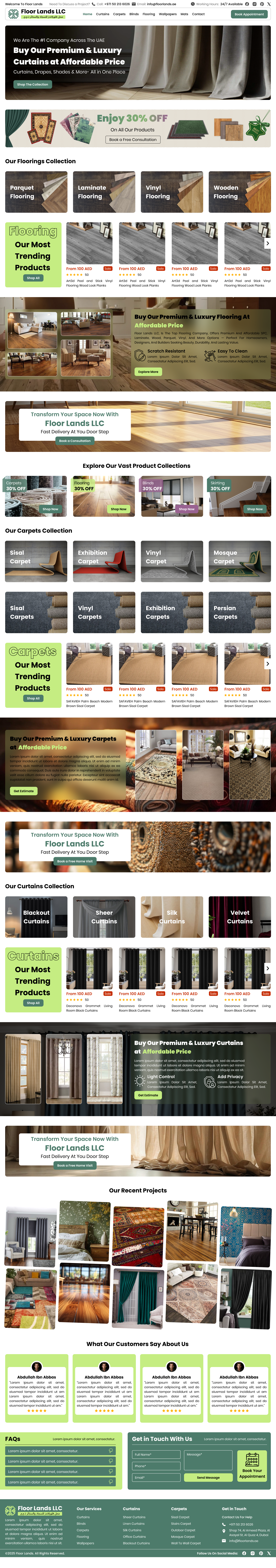 Flooring Website UI Design ecommerce website design flooring flooring ecommerce website flooring shop flooring store flooring ui design flooring website flooring website desing interior design landing page modern flooring website