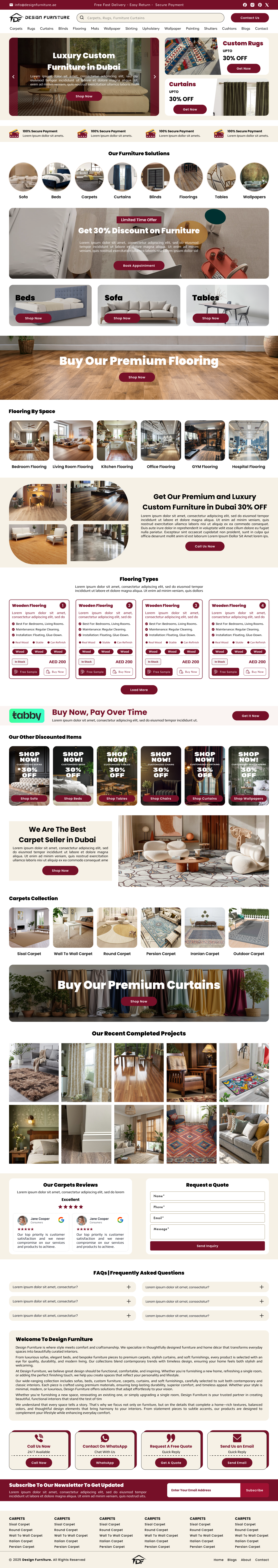 Furniture Website UI Design decor website ecommerce store ecommerce store website design furniture furniture shop furniture website furniture website ui design home decor interior design interior design website landing page modern furniture website